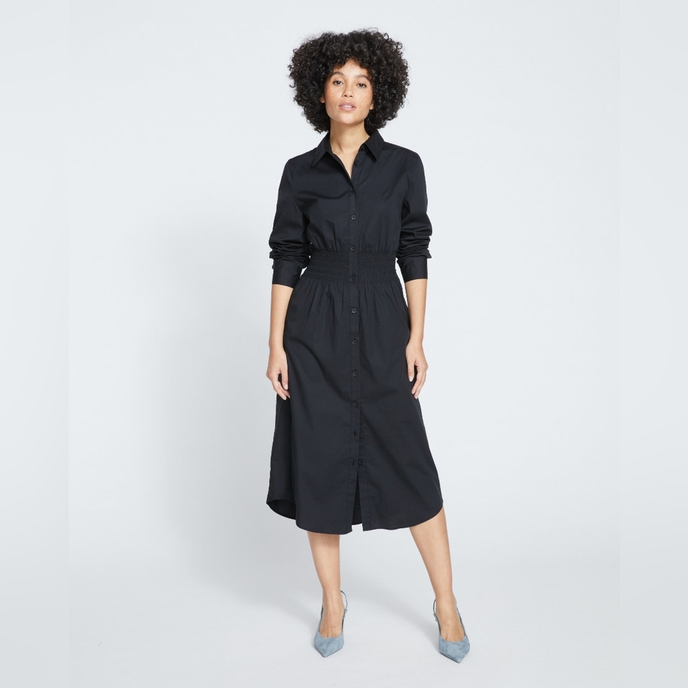 Universal Standard Black Asymmetrical Dress- Refer To Size Chart